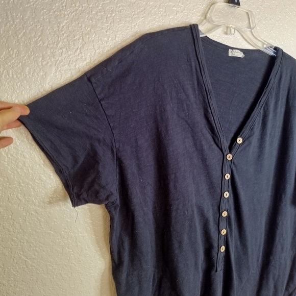 Free People Intimately Free People Oversized Tunic Short Sleeve Top sz M - Picture 2 of 6